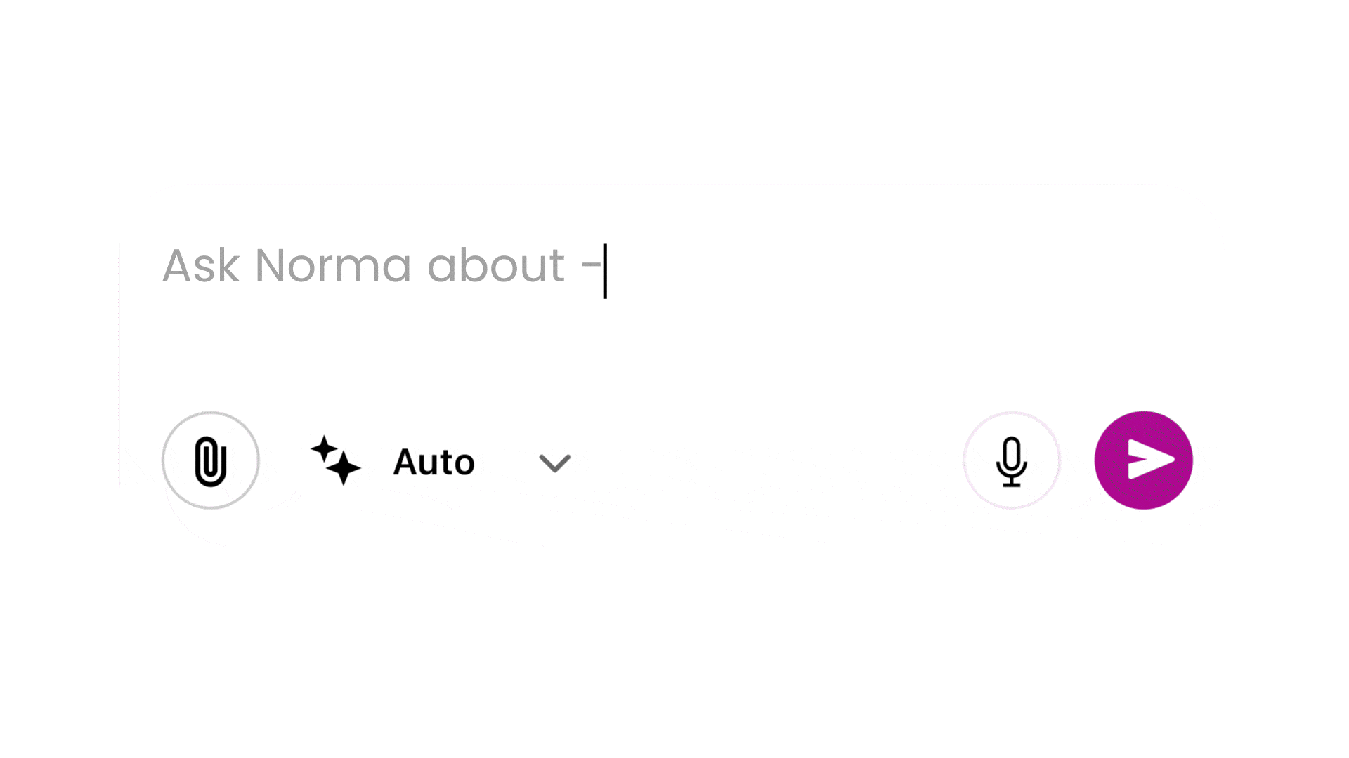 Chat input field displaying Ask Norma about text.
